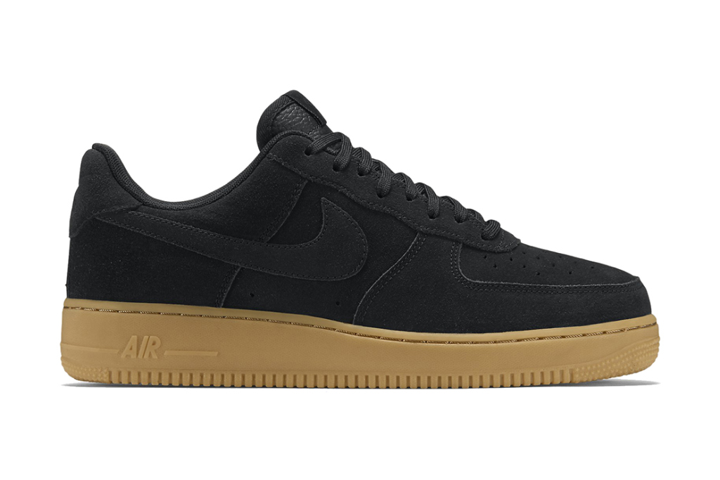 Nike Air Force Low Black Suede Sneakers 44 OFF