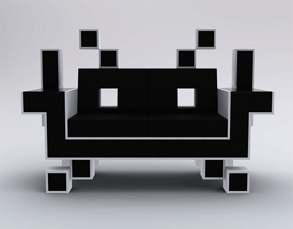 Retro Space invader couch