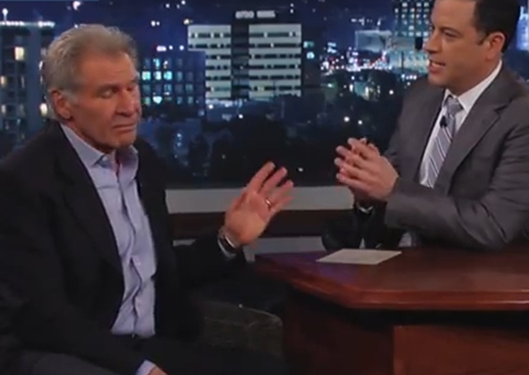harrison ford, jimmy kimmel