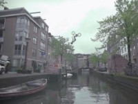 bmx backflip over amsterdam canal