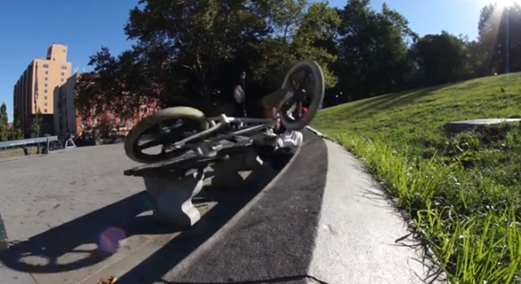 crazy al cayne crashing on bmx bike