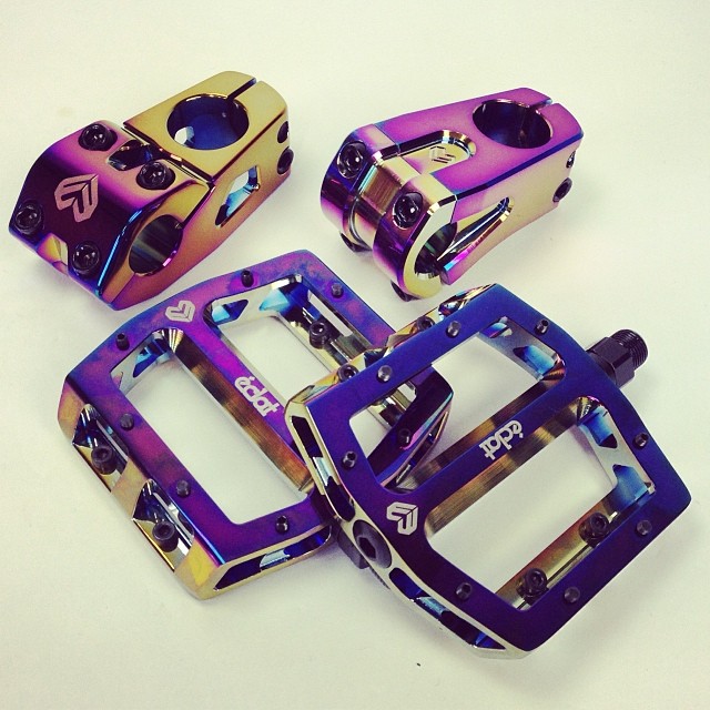 purple bmx parts