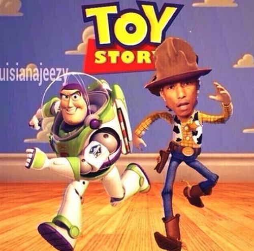 Pharrell Toy Story ugly hat