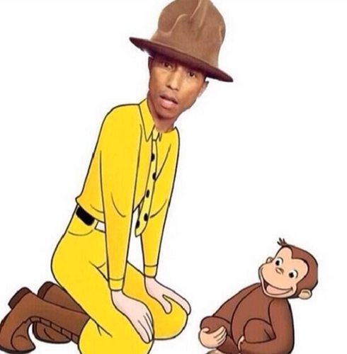 pharrell hat curious george