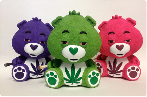 weed teddy bear