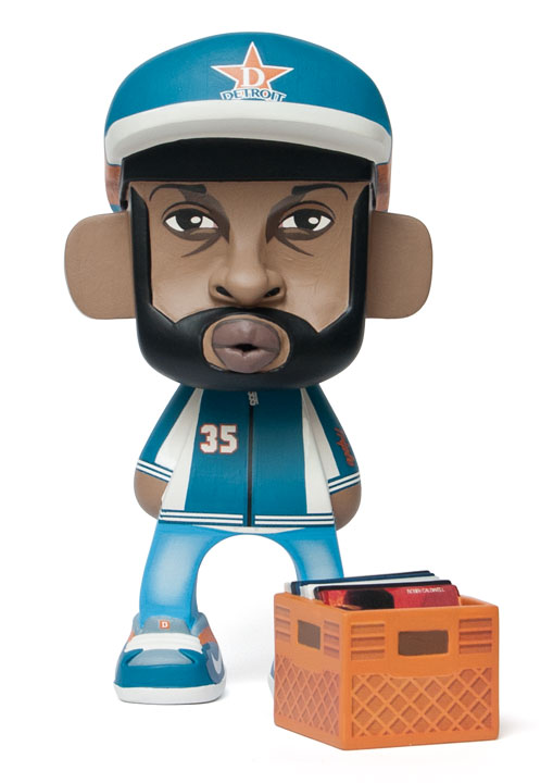 J Dilla Inspired Resin-Vinyl Custom Toy (@patrickwongart)