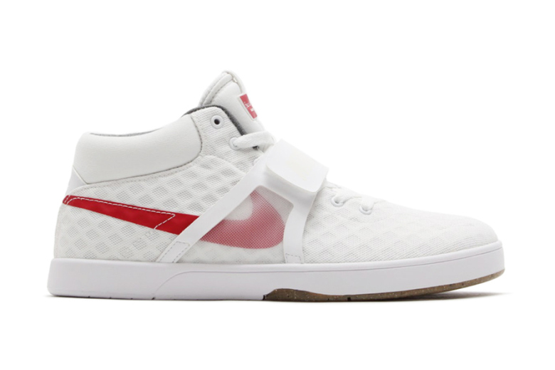 Nike white red