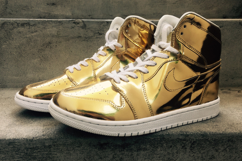 pure gold jordans