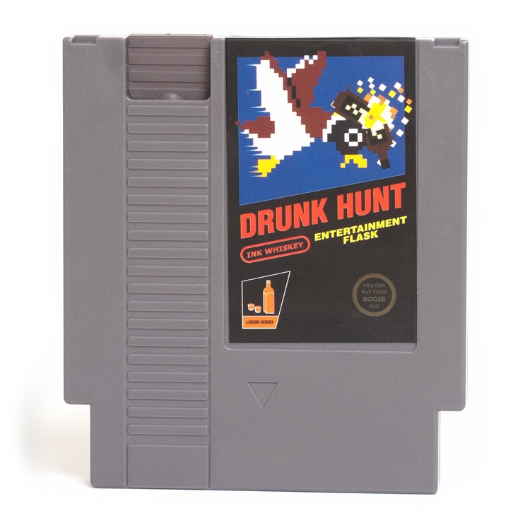 flask-drunk_hunt, ink whiskey