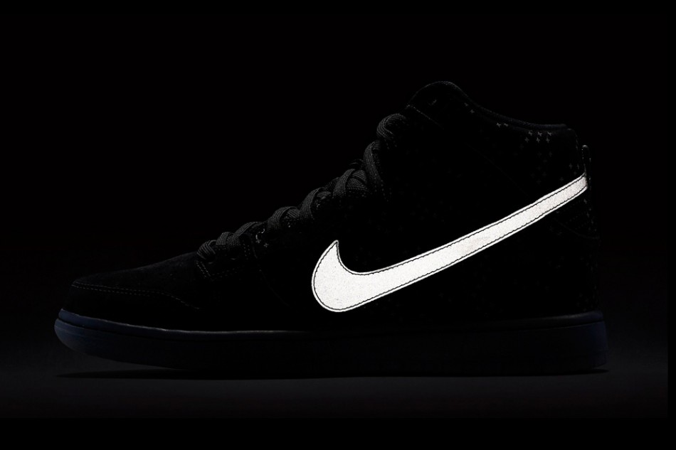 nike sb dunk high reflective