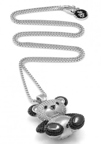 rhodium-two-tone-cz-teddy-pendant 3