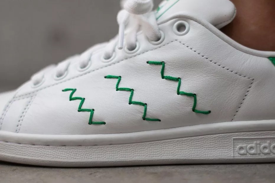 stan smith zig zag trainers