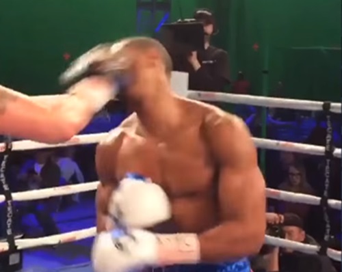 Michael B. Jordan gets knocked out