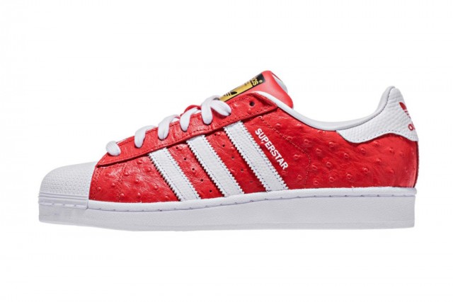 adidas superstar animal red