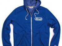 ascot motorsports zip up hoodie blue