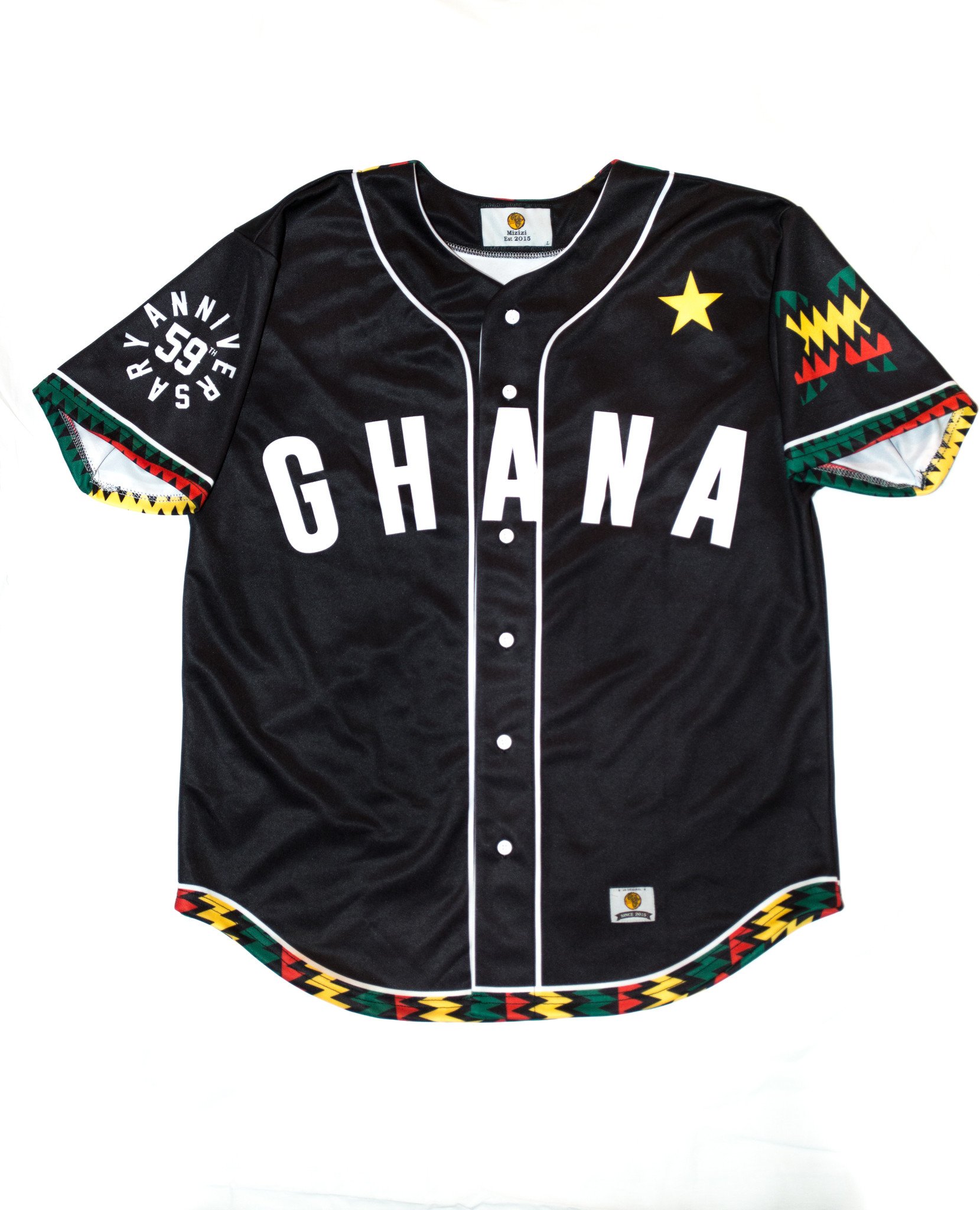 MIZIZ  Africa Baseball Jersey [Black] – MIZIZI