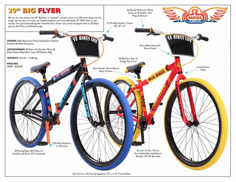 2017 SE Bikes "Big Flyer" Coming In Two Colorways Sugar Cayne