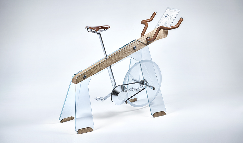 Fuoripista wooden Stationary Bike