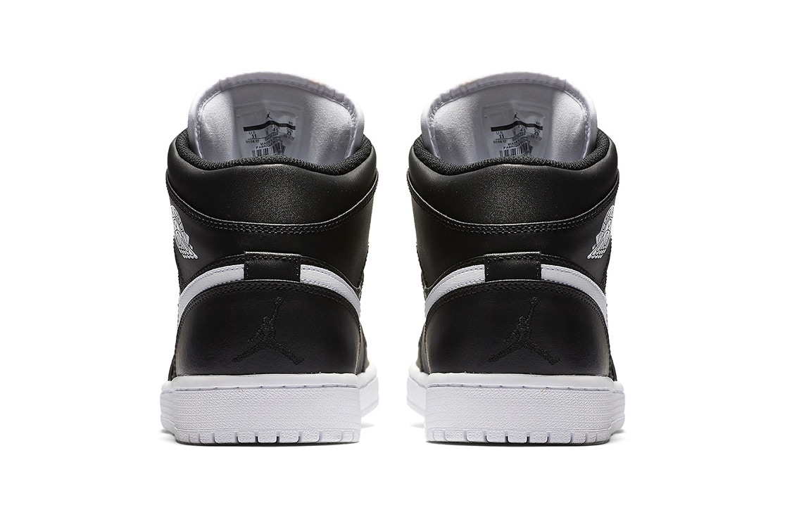 black and white glossy jordans