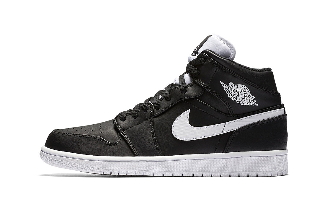 Air Jordan 1 Mid Black And White Dopeness - Sugar Cayne