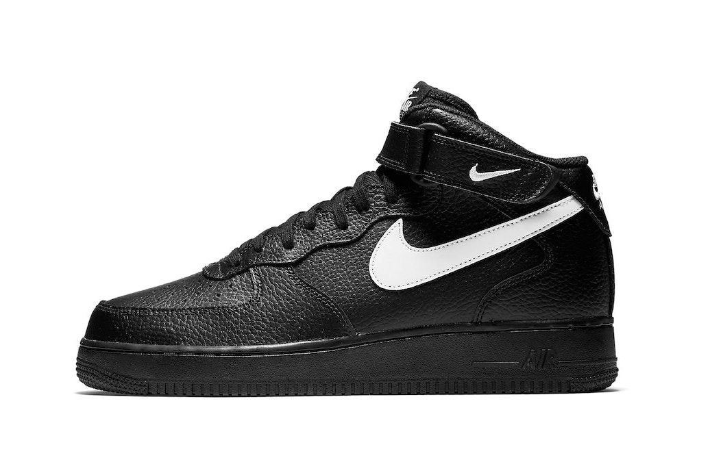 nike air force one mid black