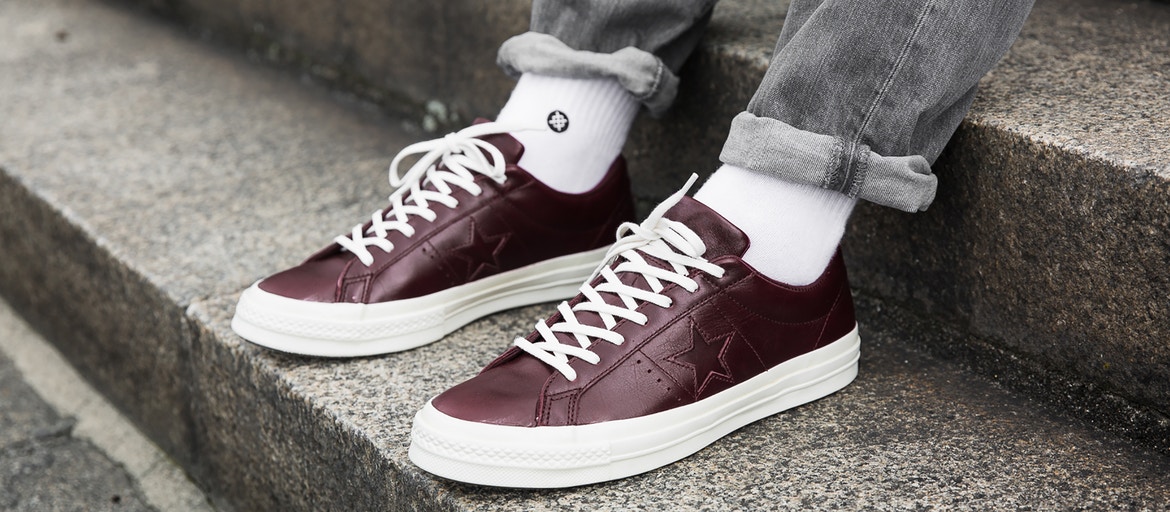 converse one star leather brown