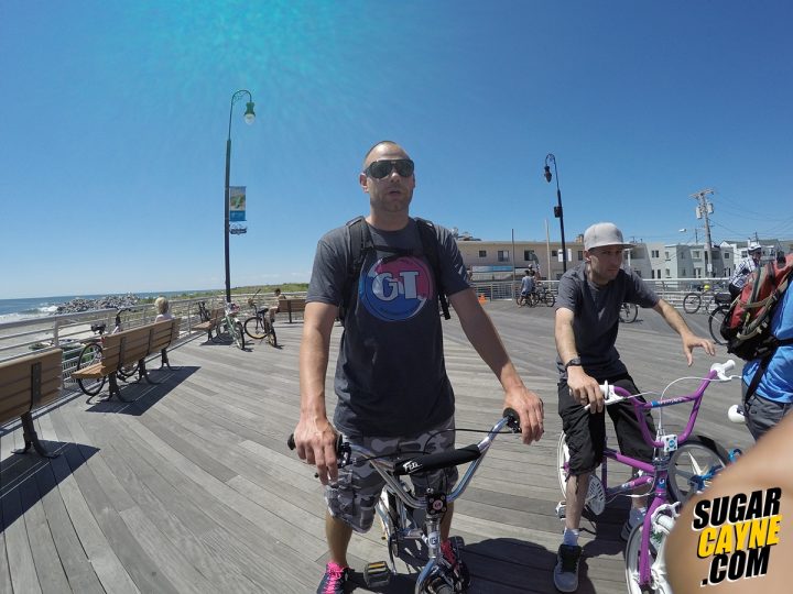 BMXers On Boardwalk, Long Beach