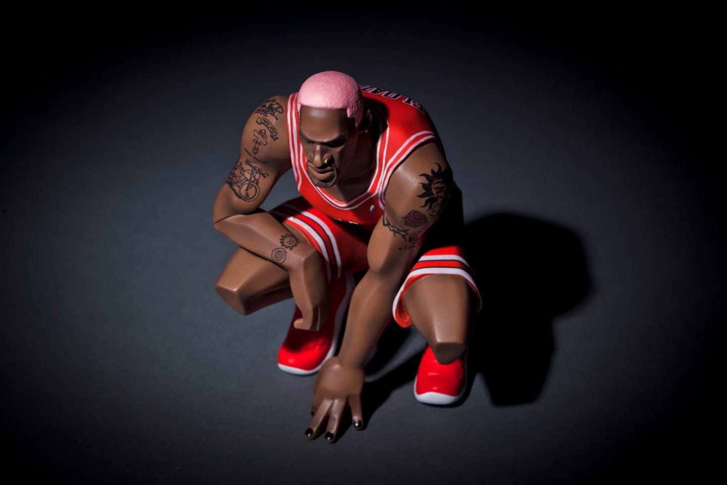 Rodman Pink hair, three kings