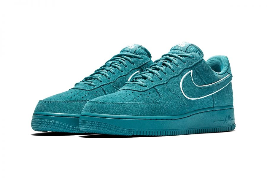 teal suede air force 1