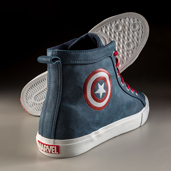 Captain America Hi-Top Sneakers by Think Geek - Sugar Cayne