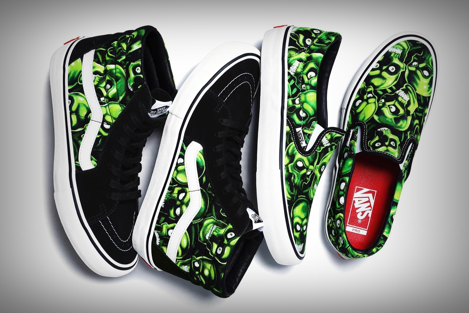 skull feet vans