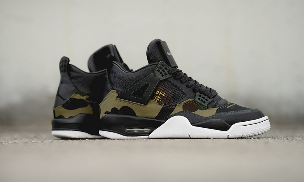 BespokeIND, BAPE GORETEX And Leathers On Custom Air Jordan 4
