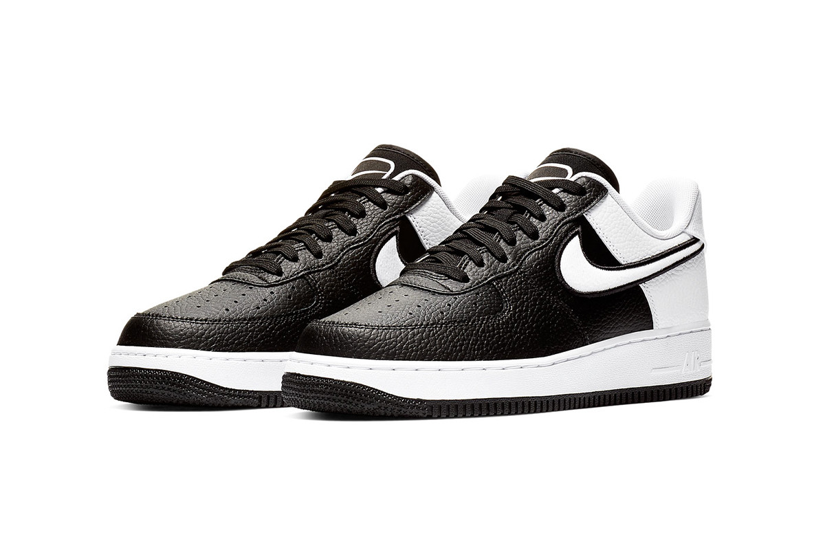 black-white nike-two-toned-air-force-1