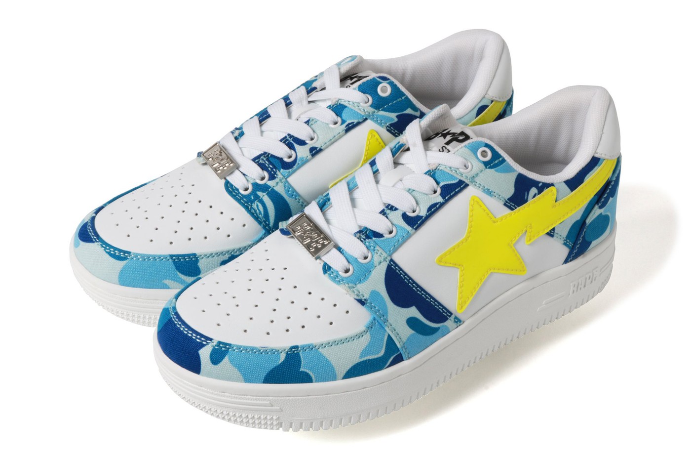 bape blue camo sta