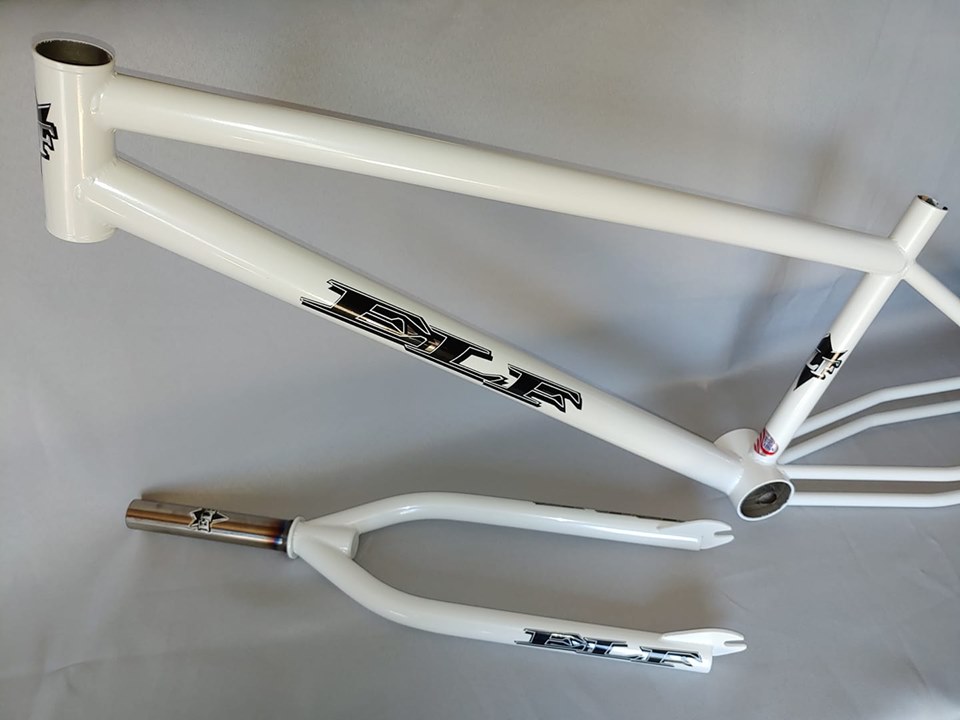 elf dx white frame and fork