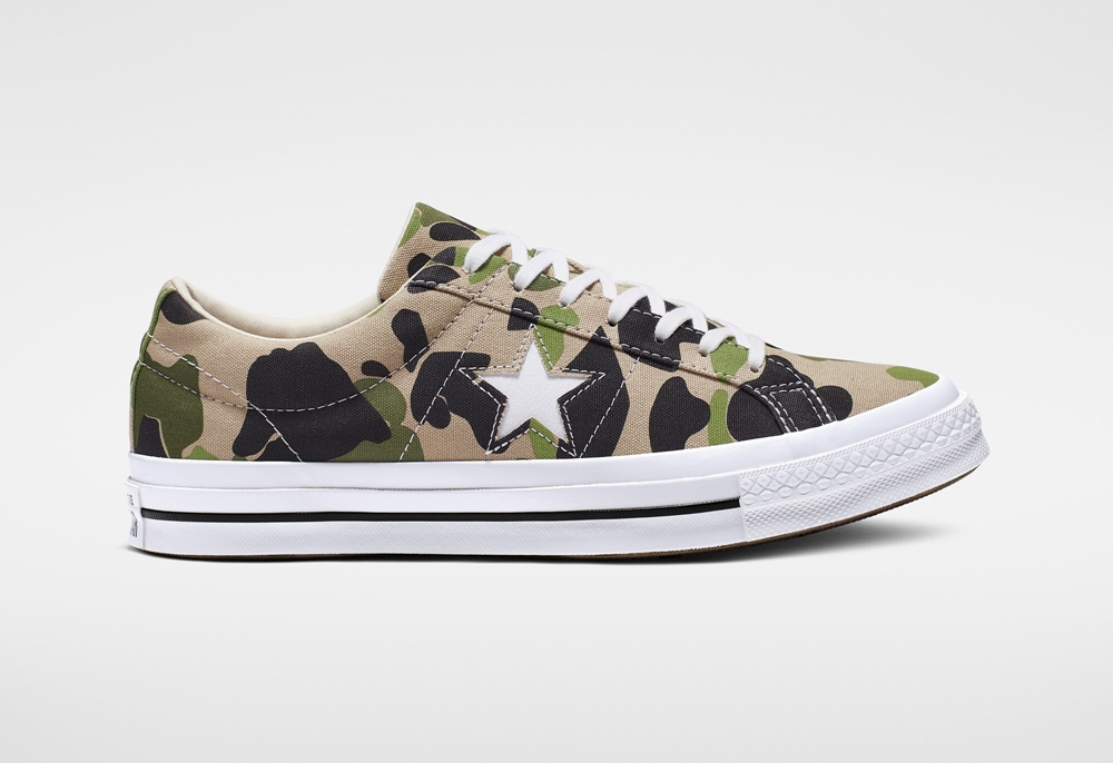 Retro Converse One Star Camo Prints Low Top
