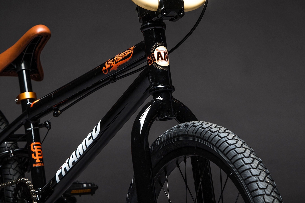 framed san francisco giants bmx bike