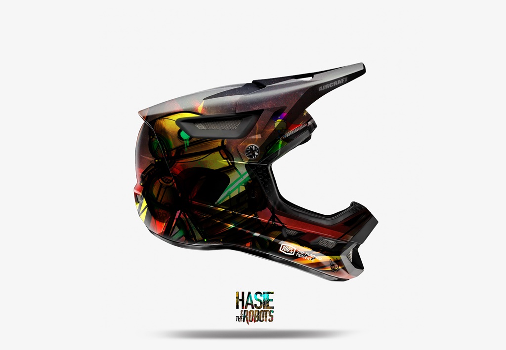 Hasie & The Robots full face helmet