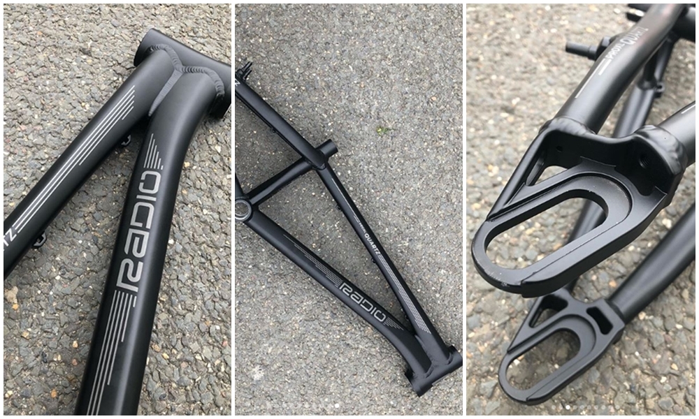 radio bmx quartz race frame