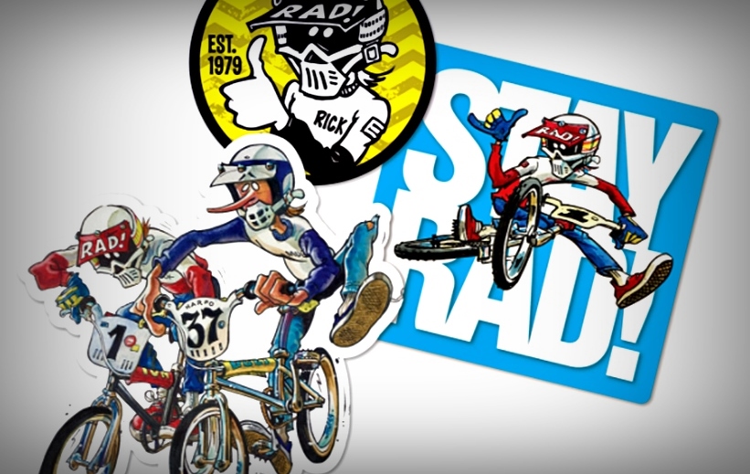 radical rick bmx stickers