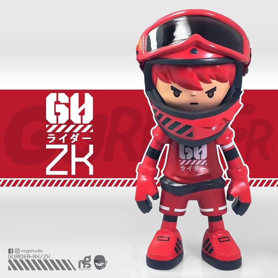 rurider gundam bmx art toy