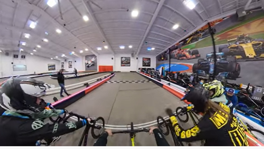 indoor bmx, go kart track