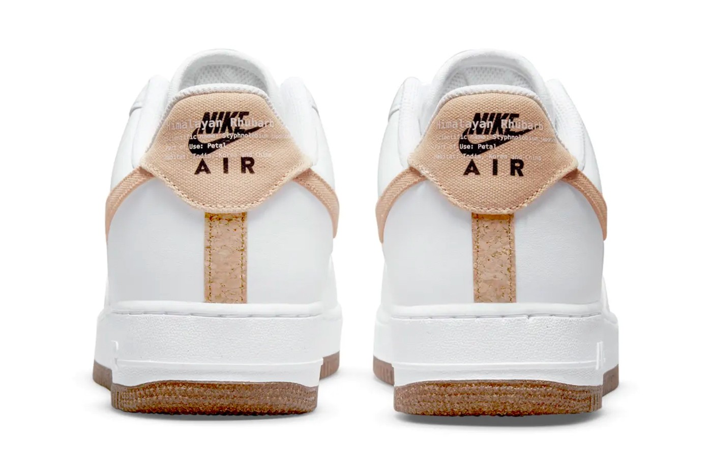 nike af1 Himalayan Rhubarb heel