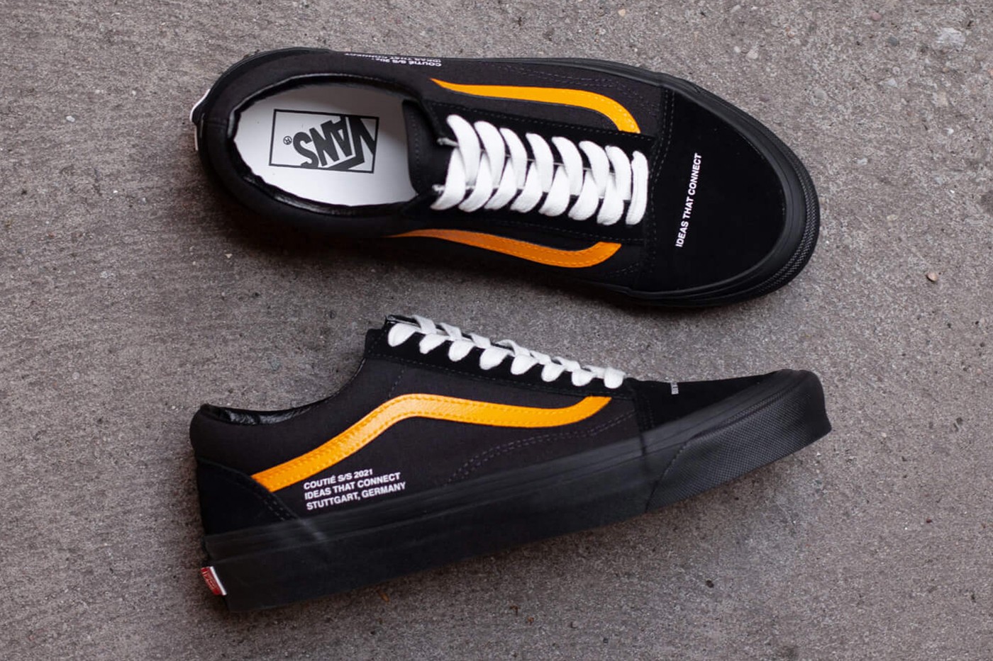 Coutié Vans Old Skool Ideas That Connect Black/White Custom