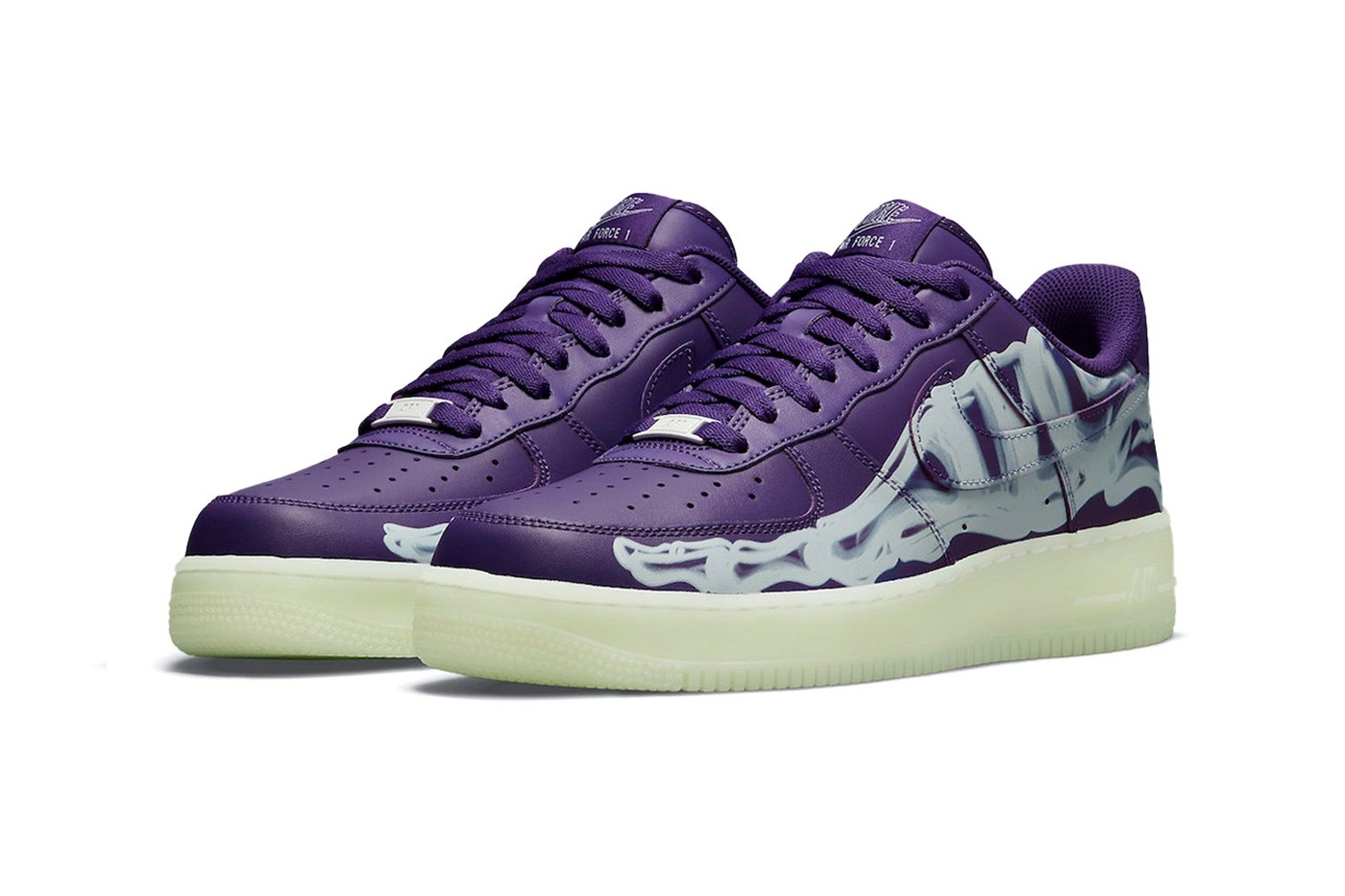 nike air force 1 purple patch