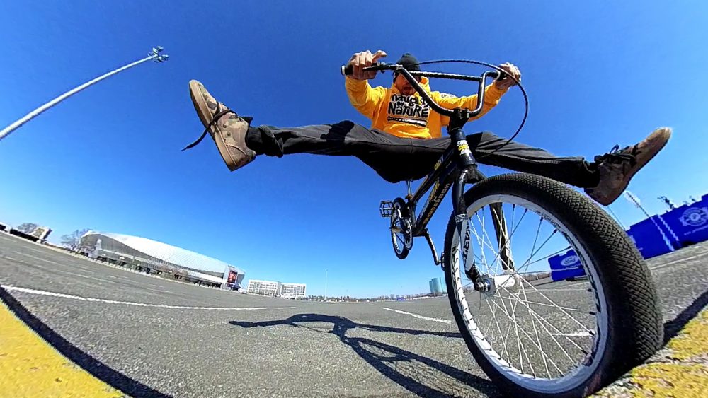 Having Fun With Some Old School BMX Tricks On My Bike