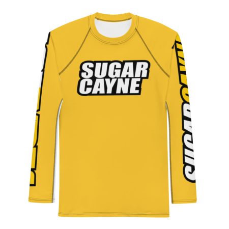 sugar cayne rash guard jersey yellow