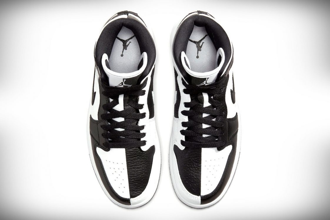 Air Jordan's Black x White Checkered Invert Mid Kicks