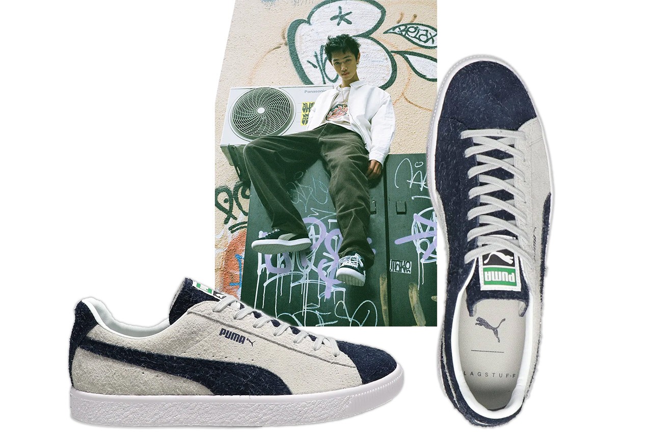 puma suede blue white