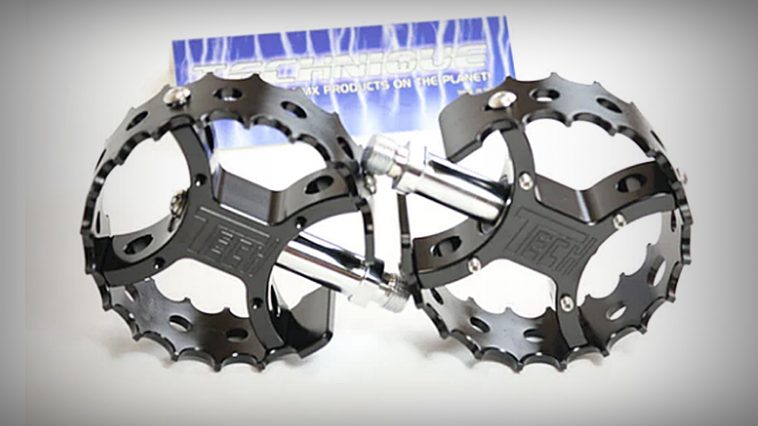 tech bmx pedals grey